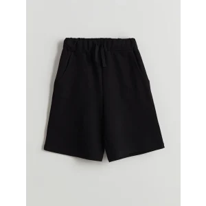 LCW Kids Siyah Beli Lastikli Kız Çocuk Şort