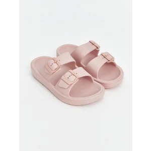 LCW STEPS Pembe Çift Bantlı Kız Çocuk Terlik