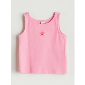 LCW Kids Pembe Bisiklet Yaka Kız Çocuk Crop Atlet