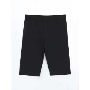 LCW Kids Siyah Beli Lastikli Kız Çocuk Kısa Tayt