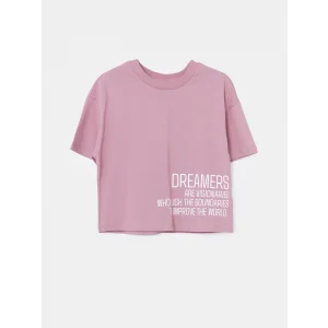 LCW Kids Lila Bisiklet Yaka Kız Çocuk Tişört