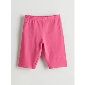 LCW Kids Pembe Beli Lastikli Kız Çocuk Kısa Tayt