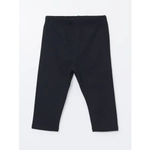 LCW Kids Siyah Beli Lastikli Basic Kız Çocuk Tayt