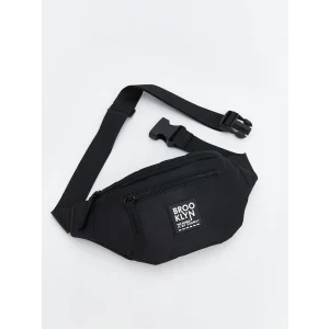 LCW ACCESSORIES Siyah Yazı Baskılı Erkek Çocuk Bel Çantası