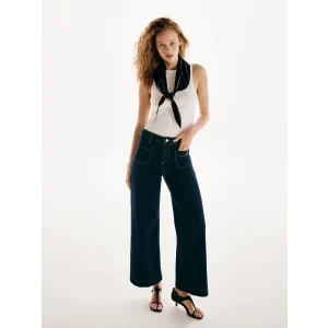 LCW STUDIO İndigo Wideleg Kadın Jean Pantolon