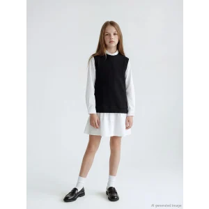 LCW Kids Beyaz Kız Çocuk Elbise ve Süveter