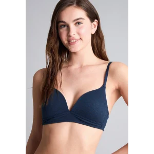 Defacto X9027AZNV179 Lacivert Pamuklu Kaplı Pedli Balensiz Bra