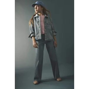 Defacto G4654A8NM39 Mavi Straıght Wıde Jean Pantolon Kız Çocuk