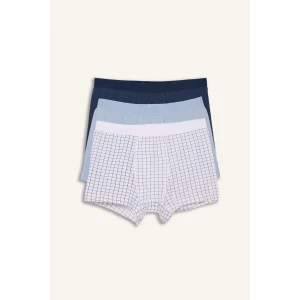 Defacto G8557A8BE789 Mavi Ribana 3lü Boxer Erkek Çocuk