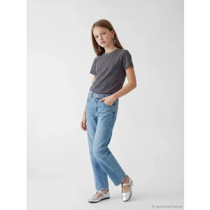 LCW Kids İndigo Straight Fit Kız Çocuk Jean Pantolon