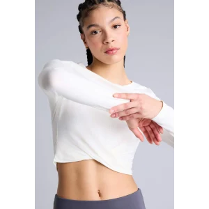 Defacto H5167AXER118 Ekru Uzun Kollu Tişört