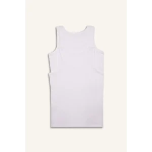 Defacto V4445A6WT34 Beyaz %100 Pamuklu 2li Atlet Erkek Çocuk