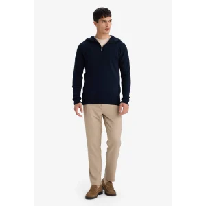 Defacto C7508AXBG609 Bej Taılored Fıt Düz Paça Her Yöne Esneyen Pantolon