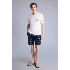 Defacto H2607AXNV135 Lacivert Tom & Jerry Regular Fıt Kısa Kollu 2li Takım