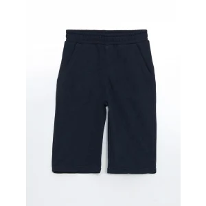 LCW Kids Lacivert Beli Lastikli Erkek Çocuk Bermuda