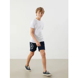 LCW Kids Lacivert Beli Lastikli Erkek Çocuk Şort