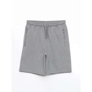 LCW Kids Gri Beli Lastikli Erkek Çocuk Şort