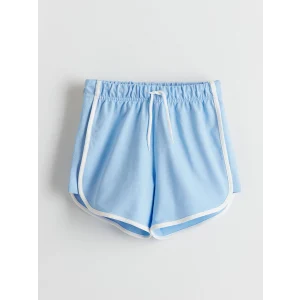 LCW Kids Mavi Beli Lastikli Kız Çocuk Şort