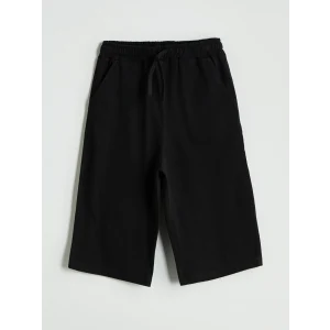 LCW Kids Siyah Beli Lastikli Erkek Çocuk Şort