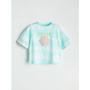 LCW Kids Karışık Bisiklet Yaka Çiçekli Kız Çocuk Tişört