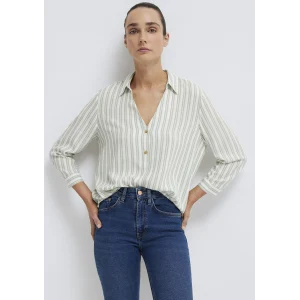 Mavi 122400-91387 Yeşil Çizgili Bluz
