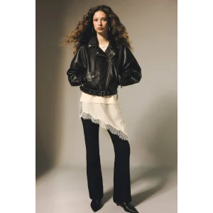 Defacto G2313AXBK81 Siyah Flare Fıt Fermuarlı Normal Bel Bengalin Pantolon