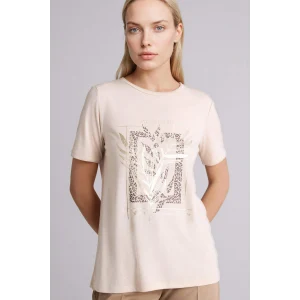 Defacto H1455AXER37 Ekru Baskılı Kısa Kollu Tişört