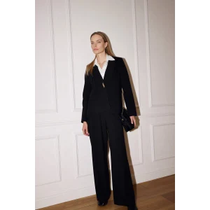 Defacto G9162AXBK81 Siyah Straıght Wıde Geniş Paça Pantolon