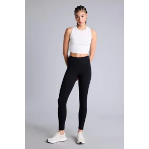 Defacto Z6327AZBK81 Siyah Beli Saran Pamuklu Sporcu Tayt