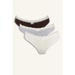 Defacto G8533AXIN230 İndigo Dantel Detaylı 3lü Külot