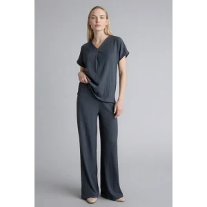 Defacto H0423AXAR169 Antrasit Straıght Fıt Düz Paça Bürümcük Pantolon