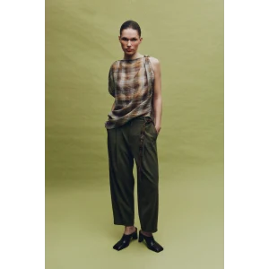 Defacto H2224AXKH261 Haki Balloon Fıt Normal Bel Düz Paça Pantolon