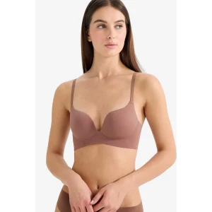 Defacto G1692AXBN307 Kahve Kaplı Pedli Balenli Tişört Bra