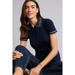 Defacto H1590AXNV135 Lacivert Fitilli Kaşkorse Polo Tişört