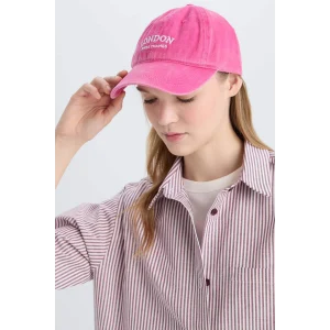 Defacto B7200AXPN1 Pembe Kadın Nakış Jean Cap Şapka