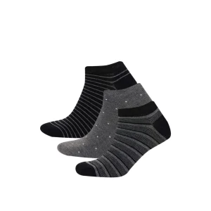 Defacto C6742AXKR1 Çok Renkli Erkek Dikişsiz 3lü Bambu Patik Çorap