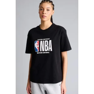 Defacto G0717AXBK81 Siyah NBA Wordmark Relax Fıt Kısa Kollu Tişört