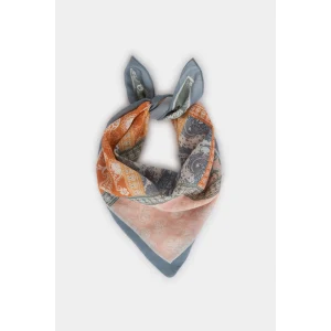 Defacto A0671AXBE106 Mavi Kadın Desenli Pamuklu Bandana