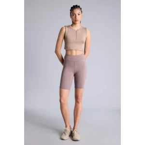 Defacto Z6741AZBN532 Kahve Bıker Beli Saran Sporcu Tayt