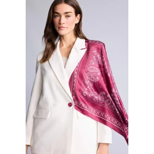 Defacto H1035AXBR2 Bordo Kadın Şal Desenli Saten Şal