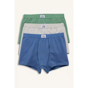 Defacto H0941A8BE364 Mavi Penye 3lü Boxer Erkek Çocuk