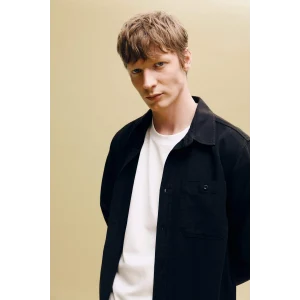 Defacto H1360AXBK81 Siyah Premium Twill Gömlek