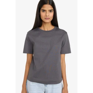 Defacto D7579AXAR104 Antrasit Regular Fıt Basıc Tişört