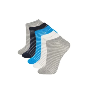 Defacto A6703A8KR1 Çok Renkli 5li Pamuklu Patik Çorap Erkek Çocuk