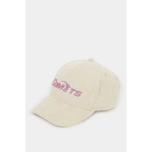 Defacto G0831A8BG303 Bej Baskılı Cap Şapka Kız Çocuk