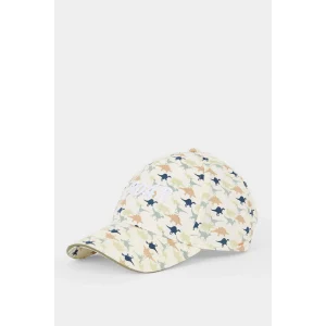 Defacto X0299A6BG176 Bej Dinazor Desenli Pamuklu Cap Şapka Erkek Çocuk