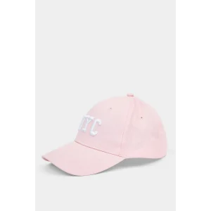 Defacto N6328AZPN1 Pembe Kadın Nakış Pamuklu Cap Şapka