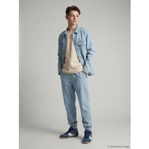 LCW Kids İndigo Loose Fit Erkek Çocuk Jean Jogger Pantolon