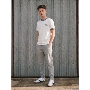 LCW Kids Gri Loose Fit Erkek Çocuk Jogger Pantolon