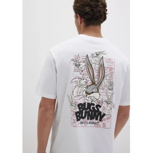 Mavi 0610636-620 Bugs Bunny Baskılı Beyaz Tişört